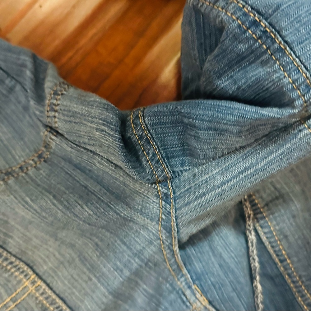 We The Free Women’s Angelo Tie Waist Jeans in Pure Water Size L Boho Free People - Picture 4 of 6